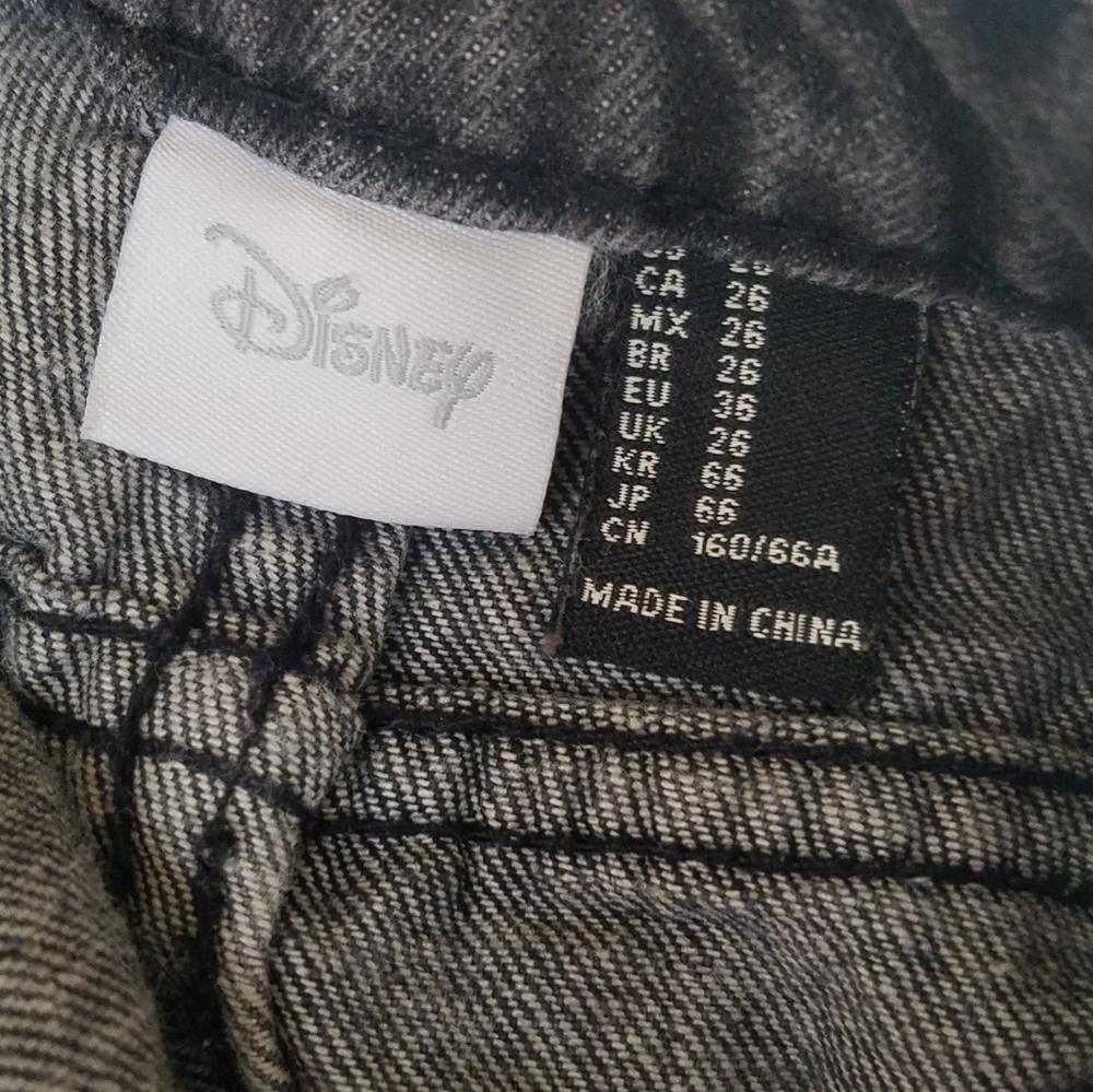 Disney | Mickey Mouse Jean shorts distressed jeans Size 26 - Picture 7 of 9